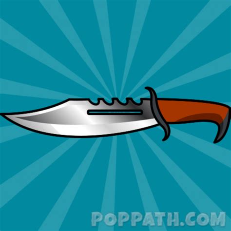 How To Draw A Knife Pop Path