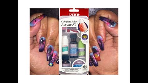 Kiss Acrylic Nail Kit Tutorial Complete Salon Kit With How To Nail