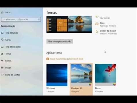 Como Mudar Tela De Fundo E Bloqueio Ou Baixar Do Windows Youtube