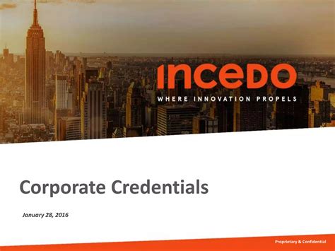 Incedo - Corporate Overview | PPTX