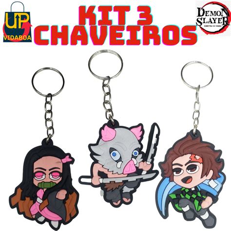 Kit Chaveiros Demon Slayer Comprar Em Upvidaboa