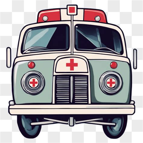 Download Illustration Of Cartoon Ambulance Vehicle Cartoons Online