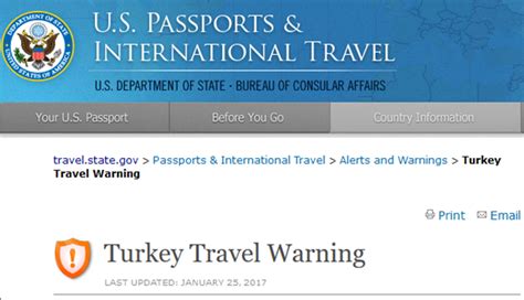 Us State Department Issues Another Travel Warning For Turkey Turkish