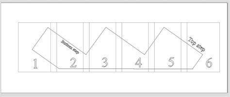 Stair Stringer Template Three 3 Steps For 2x10 Lumber Etsy UK