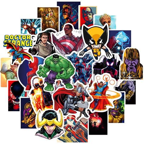 Buy Superhero Avengers Stickers Pack Teens Hero Stickers Waterproof