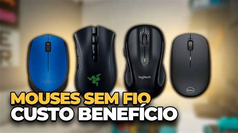 ADEUS FIO Os 4 MELHORES MOUSES SEM FIO Bons E Baratos Mouse GAMER E