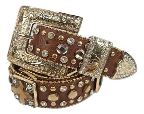 Cinto Feminino Country Trabalhado Strass Pedraria Plusize R