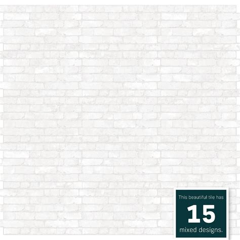 Chicago White Wall Tile White Washed Brick Effect Tile Giant