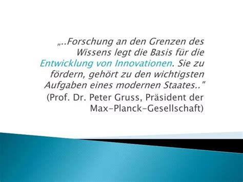 Ppt Max Planck Gesellschaft Zur F Rderung Der Wissenschaften