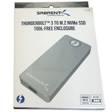 Sabrent Thunderbolt 3 to M 2 NVMe SSD 外接盒 EC T3NS 平行進口 蝦皮購物