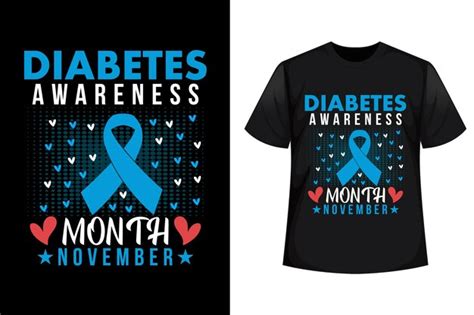 Vector De Dise O De Camiseta De Diabetes Del D A Mundial De La Diabetes