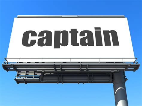 Captain Word On Billboard 7350649 Stock Photo At Vecteezy