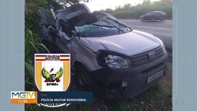 MG Inter TV 1ª Edição Grande Minas Carro bate na traseira de