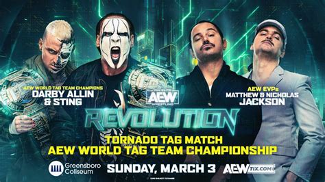 Aew Revolution Results Sting S Last Match World Title Bout