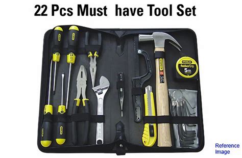 Mild Steel Stanley 92 010 Must Have Tool Set 22 Pcs For Agriculture