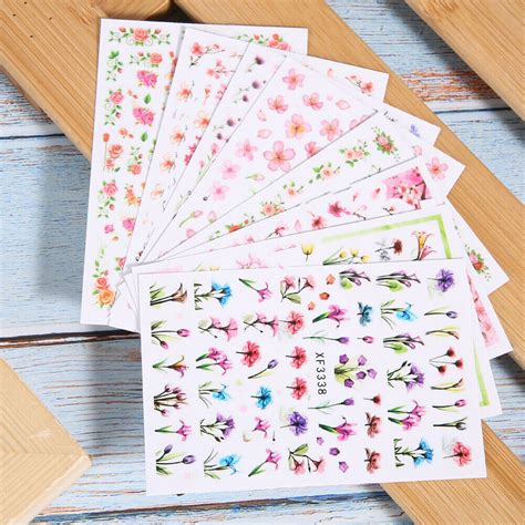 8pcs Nail Art Sticker Selbstklebende Nageldekoration DIY Maniküre