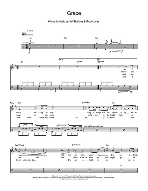 Grace Drum Tab By By Jeff Buckley Drums 112231