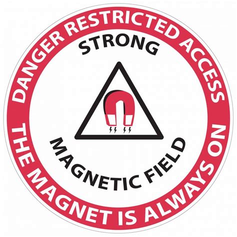 Danger Restricted Access Floor Sticker Mri Safe Mtm1386 01