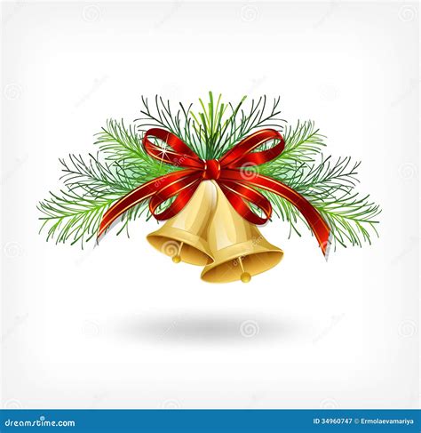 Christmas Bells With Tree Decorations Royalty Free Stock Photography - Image: 34960747