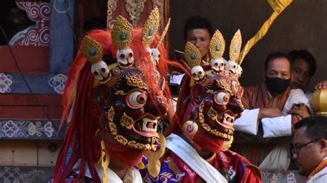 Bhutanese Mask Dance 부탄의 탈춤 2023 Danza De Mascaras De Bután Tshechu In Bhutan Youtube