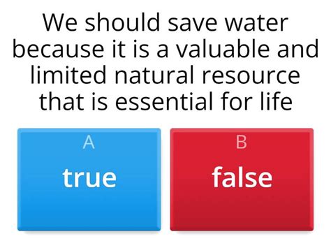 Why And How To Save Water اختبار تنافسي