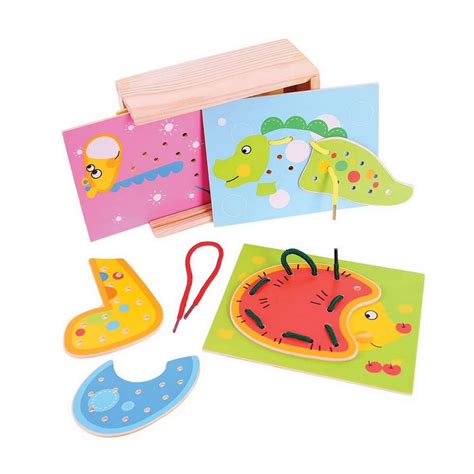 Lacing Animals Abc School Supplies
