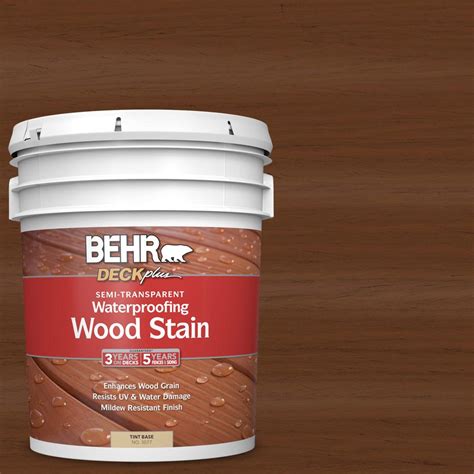 Behr Deckplus Gal St Chestnut Semi Transparent Waterproofing