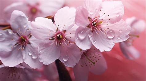 Premium AI Image | Delicate Cherry Blossom Petals