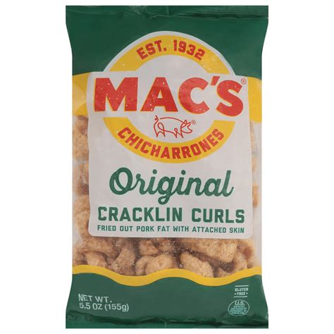 Mac S Chicharrones Cracklin Curls Original Oz Delivery Or