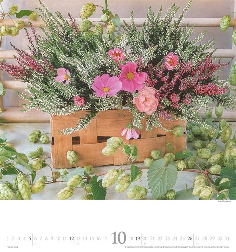 Bouquets Foto Kalender Wand Kalender X Blumen Kalender