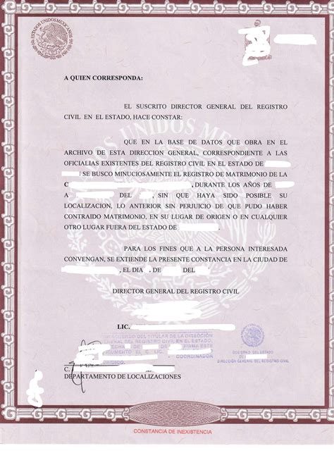 Certificado De Estado Civil Pdf