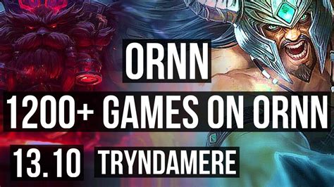 ORNN Vs TRYNDAMERE TOP 2 6M Mastery 3 0 3 1200 Games KR Master