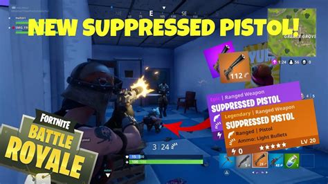 Silenced Pistol Scavanger Hunt John Wick Update 50 Wins Fortnite Battle Royale Youtube