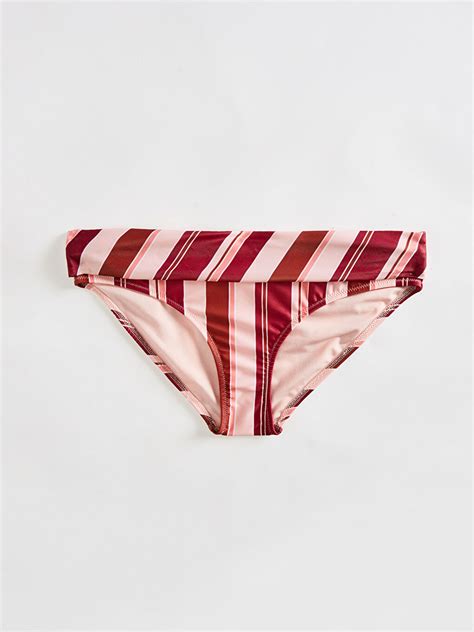 KARIŞIK Çizgi Desenli Kadın Bikini Alt S Z P J LCW