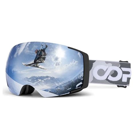 Copozz Professional Magnetic Ski Goggles Adult Anti Fog Ski Glasses