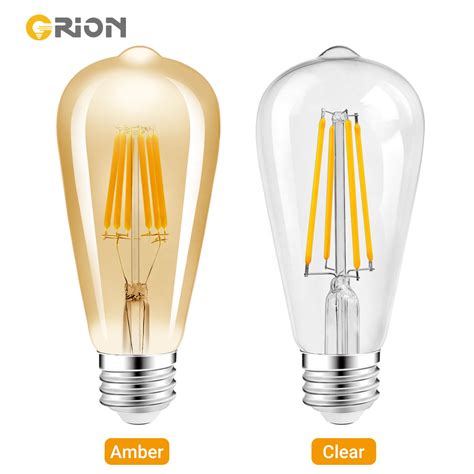 St64 Antique Edison Bulb 4w Dimmable Soft Led Filament 220v E27 Base Spiral Design Light Bulb