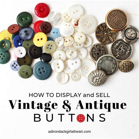 How To Display And Sell Vintage Antique Buttons Free Printables