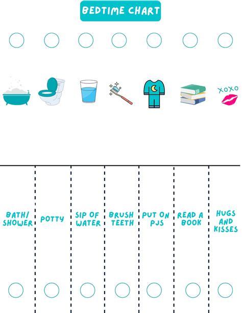 Bedtime Routine Chart - Etsy