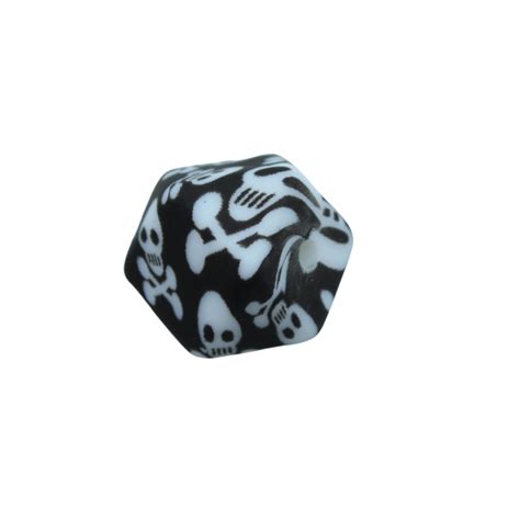 Silicone Faceted Cube Bead 14mm Skull Bead Trimming And Craft Co