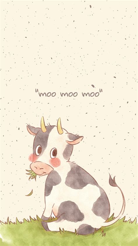 Tải miễn phí cute wallpaper cow để trang trí điện thoại của bạn