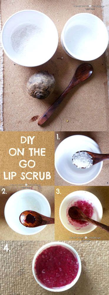 Diy Lip Scrub Without Honey For Natural Lip Stain Beetroot Olive Oil