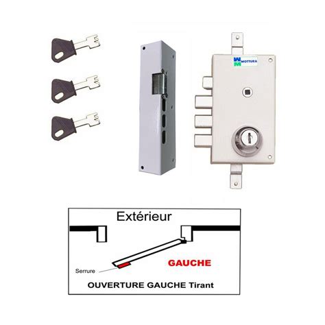 Serrure Points Mottura A P Etoile Blanche Avec Gache Lectrique