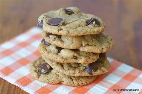 Flourless Almond Butter Chocolate Chip Cookies • The View From Great Island