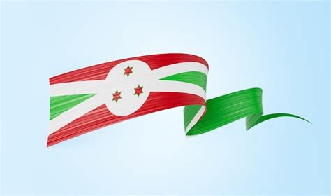 Premium Photo 3d Flag Of Burundi 3d Wavy Shiny Burundi Ribbon