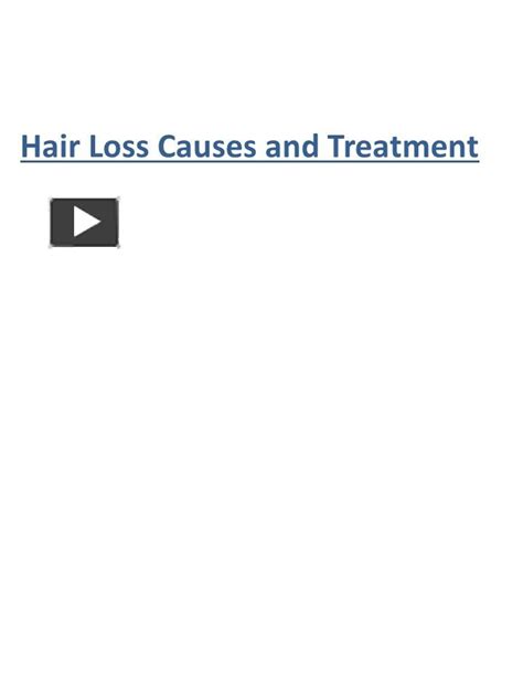 Ppt Hair Loss Causes And Treatment Powerpoint Presentation Free To