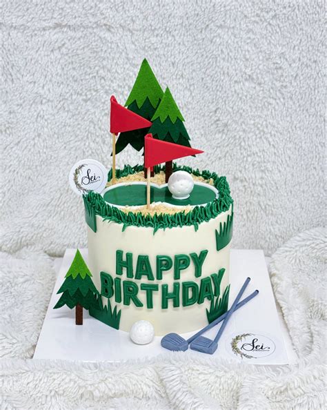 Happy Birthday Golf Cake – Sei Pâtisserie