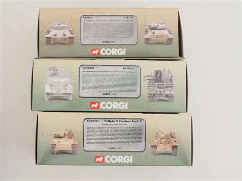 Lot 82 A Group Of Corgi 150 Scale Diecast Tanks And