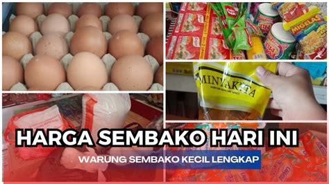 Harga Sembako Hari Ini Warung Sembako Kecil Tapi Lengkap YouTube