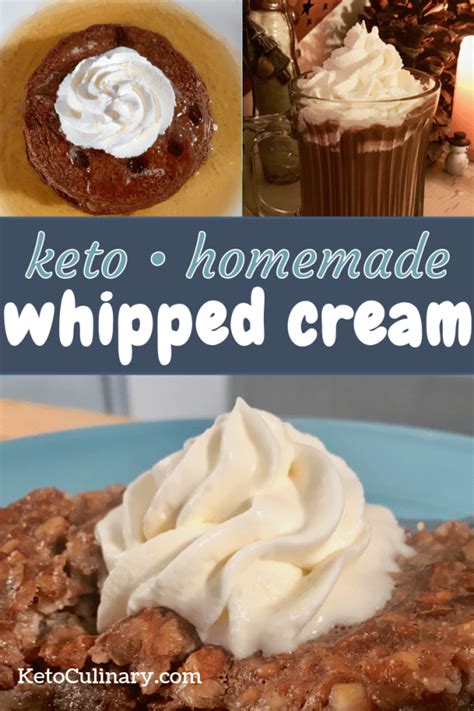 Keto Whipped Cream Recipe Keto Culinary