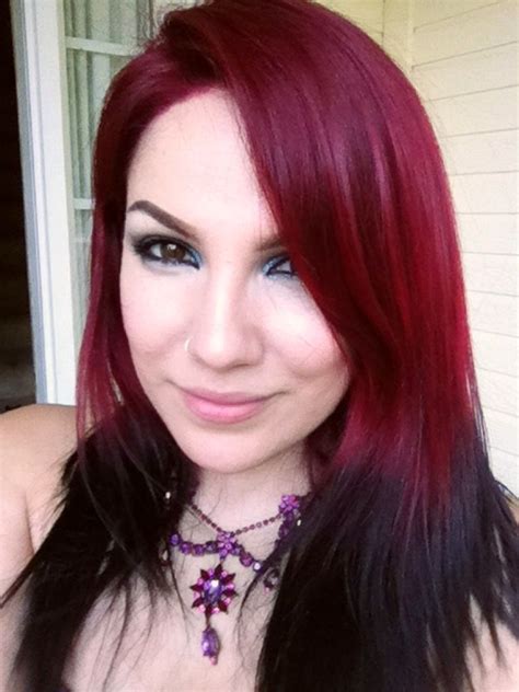 My Cherry Red Hair Mixed Some Manic Panic Vampire Red And Shocking Blue To Create This Dark